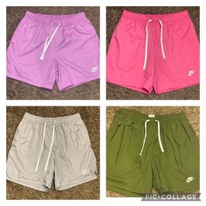 Brand New Nike Men's Woven Lined Flow Shorts (lot of 4) Size Medium